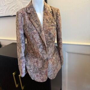 Cider‎ Floral corduroy blazer jacket